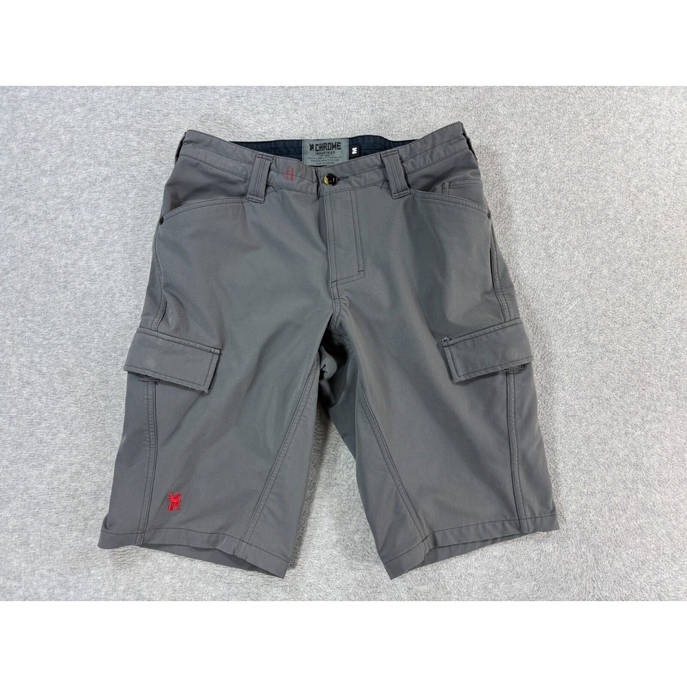 Chrome Industries Folsom 2.0 Shorts (Men's Medium) Cycling Stretch - Gray -‎ 11"